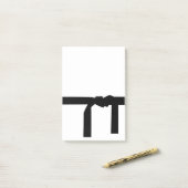 空手の黒帯 ポストイット (デスク上)