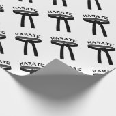 空手の黒帯 ラッピングペーパー (角)