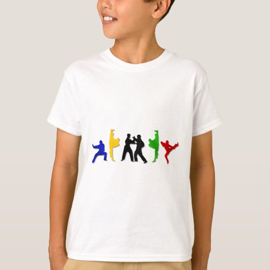 空手のTaekwando MMAの武道メンズアスリート Tシャツ (正面)