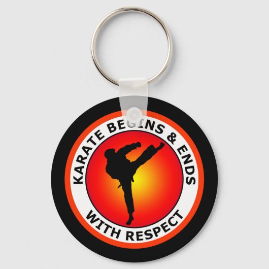 空手は敬遠する キーホルダー (正面)