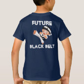 空手は暗いTシャツをからかいます Tシャツ (裏面)