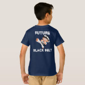 空手は暗いTシャツをからかいます Tシャツ (裏面フル)