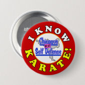 「空手は知ってるわ!」 ラリー・アップルトン・パーフェクト・見知らぬ人 缶バッジ (正面&裏面)