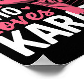 空手は空手の芸術を愛する少女に過ぎない武術 ポスター (角)