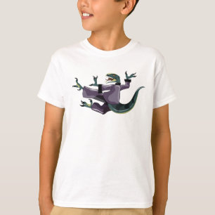 空手を行うラプターのイラストレーション。 Tシャツ