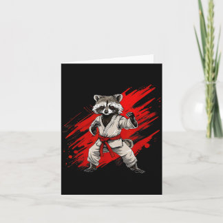 空手アライグマモチーフ テコンドー 柔術 MMA カード