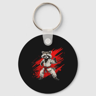 空手アライグマモチーフ テコンドー 柔術 MMA キーホルダー
