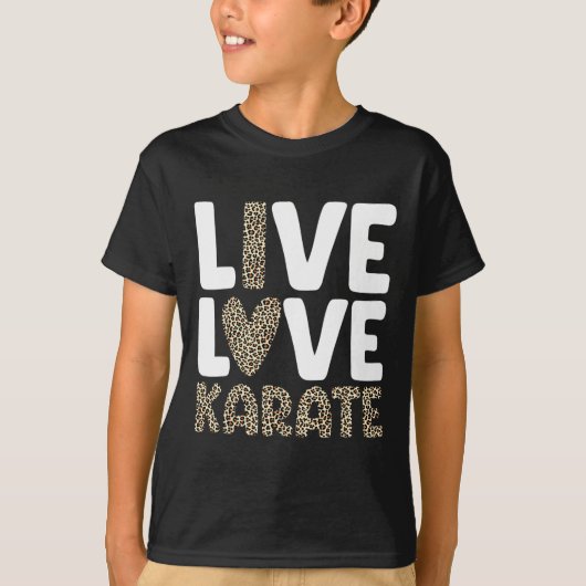 空手アート女子男性へキッズ武術アーツブラックB Tシャツ (正面)