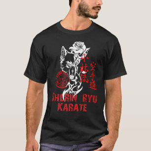 空手アートTシャツ、松林流空手の孤独狼 Tシャツ