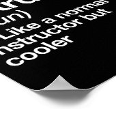 空手インストラクター定義おもしろい武術アーツTr ポスター (角)