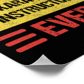 空手インストラクター1 ポスター (角)