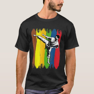 空手カラフル戦闘空手Tシャツ Tシャツ