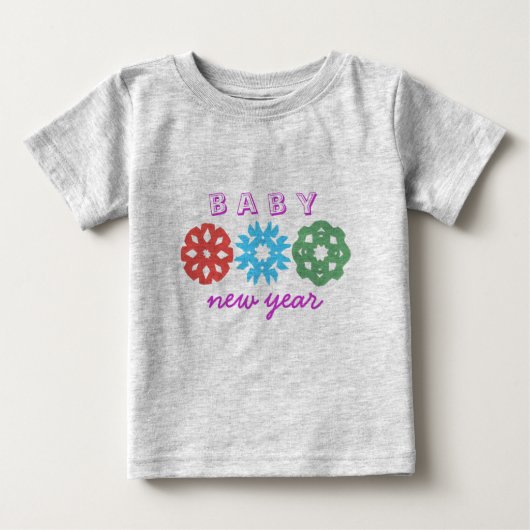 空手カートベビー新年 ベビーTシャツ (正面)