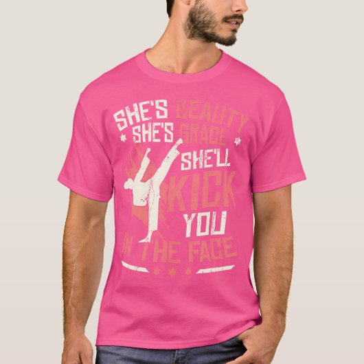 空手ガールが空手を愛する Tシャツ (正面)