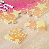 空手ガールキックスターズアンドスワーズレトロ ジグソーパズル (側面)