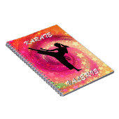 空手ガールキックスターズアンドスワーズレトロ ノートブック (右側)