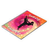 空手ガールキックスターズアンドスワーズレトロ ノートブック (左側)