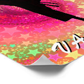 空手ガールキックスターズアンドスワーズレトロ ポスター (角)