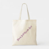 空手ガールシルエット武術アートモダントートバッグ トートバッグ (裏面)