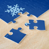 空手ガールズグリッターとボウスノーフレーク ジグソーパズル (側面)