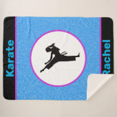 空手ガールズスパークル シェルパブランケット (正面(横))