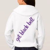 空手ガールピンクパープルブラックベルトモダントレンディー (裏面)