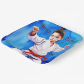 空手ガール誕生日 ペーパープレート (傾斜あり)