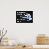 空手キックやる気を起こさせるライフ引用文 ポスター (キッチン)