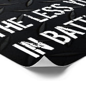 空手キックやる気を起こさせるライフ引用文 ポスター (角)