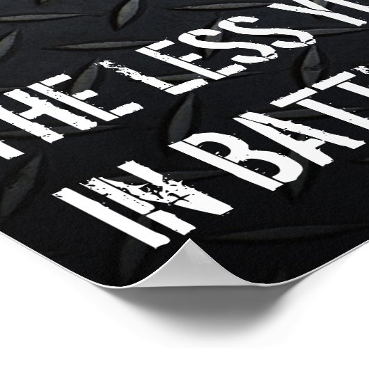 空手キックやる気を起こさせるライフ引用文 ポスター (角)