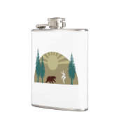 空手キックベア フラスク (左)