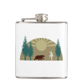 空手キックベア フラスク (正面)