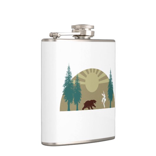 空手キックベア フラスク (右)