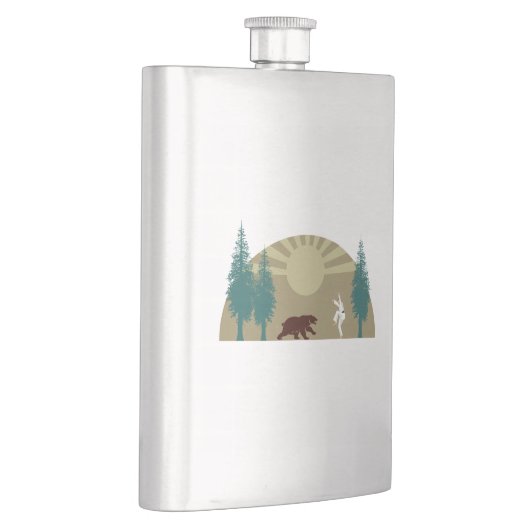 空手キックベア フラスク (右)