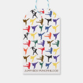 空手キッズの誕生日パーティーギフトタグ ギフトタグ (裏面)