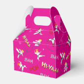 空手キッズチルドレンズバースデーパーティーお気に入りギフトボックス フェイバーボックス (裏面サイド)