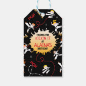 空手キッズテコンドー子供の誕生日パーティギフト ギフトタグ (裏面)