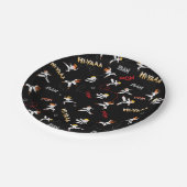 空手キッズテコンドー子供の誕生日パーティギフト ペーパープレート (アングル)