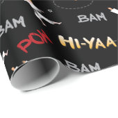 空手キッズテコンドー子供の誕生日パーティギフト ラッピングペーパー (ロールコーナー)