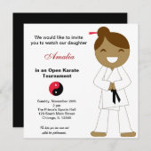 空手キッズトーナメント 招待状 (正面/裏面)