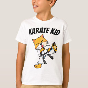空手キッズ猫Tシャツ Tシャツ