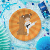 空手キッズ ペーパープレート (パーティー)