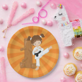 空手キッズ ペーパープレート (パーティー)