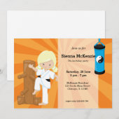 空手キッズ 招待状 (正面/裏面)