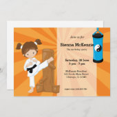 空手キッズ 招待状 (正面/裏面)