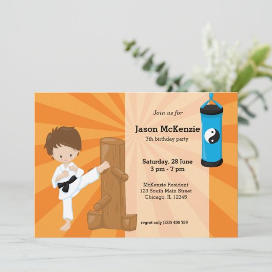 空手キッズ 招待状 (スタンド正面)