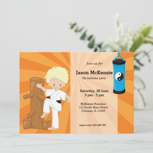 空手キッズ 招待状 (スタンド正面)