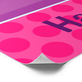 空手キッドガールパープルレイズのポスターレッド ポスター (角)