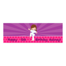 空手キッドガールパープルレイズポスターパープルベルト