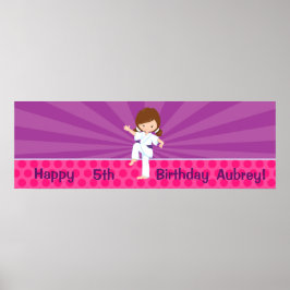 空手キッドガールパープルレイズポスターパープルベルト ポスター